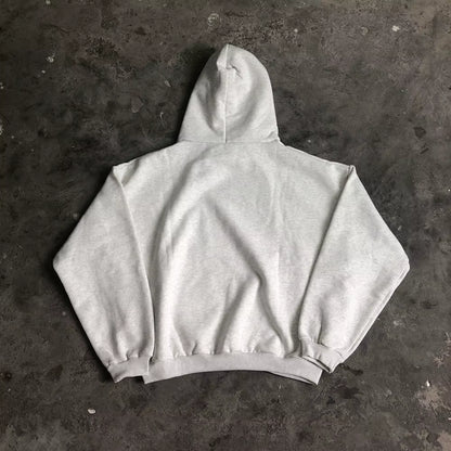 Fashion 1:1 Streetwear Kanye West DONDA Quality Printed Velvet Sweatshirt Casual Loose Oversized Tops Hoodies for Men