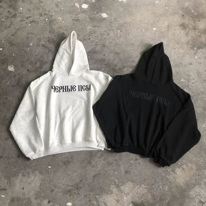 Fashion 1:1 Streetwear Kanye West DONDA Quality Printed Velvet Sweatshirt Casual Loose Oversized Tops Hoodies for Men