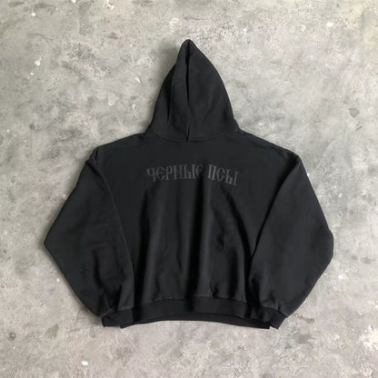 Fashion 1:1 Streetwear Kanye West DONDA Quality Printed Velvet Sweatshirt Casual Loose Oversized Tops Hoodies for Men